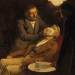 V0018140 The first use of ether in dental surgery, 1846. Oil painting